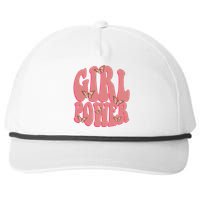 Girl Power Butterfly Retro Snapback Five-Panel Rope Hat