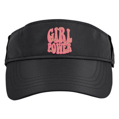 Girl Power Butterfly Retro Adult Drive Performance Visor