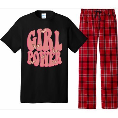 Girl Power Butterfly Retro Pajama Set