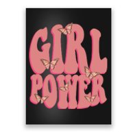 Girl Power Butterfly Retro Poster