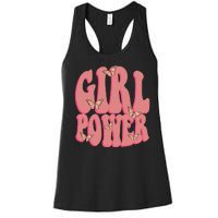 Girl Power Butterfly Retro Women's Racerback Tank