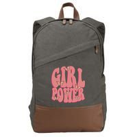 Girl Power Butterfly Retro Cotton Canvas Backpack