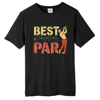 Golfing Papa Best By Par Funny Golfing Dad Golf Gift Great Gift Tall Fusion ChromaSoft Performance T-Shirt