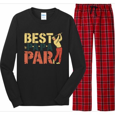 Golfing Papa Best By Par Funny Golfing Dad Golf Gift Great Gift Long Sleeve Pajama Set