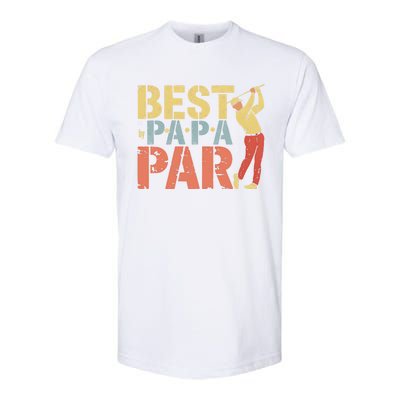 Golfing Papa Best By Par Funny Golfing Dad Golf Gift Great Gift Softstyle CVC T-Shirt