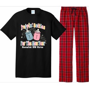 Groovy Poppin Bottles For The New Year Funny Nicu Nurse Xmas Pajama Set