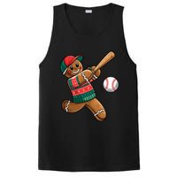 Gingerbread Playing Baseball Christmas Lights Xmas Pjs PosiCharge Competitor Tank