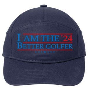 Golf Player Better Golfer 2024 Election Campaign Political Gift 7-Panel Snapback Hat