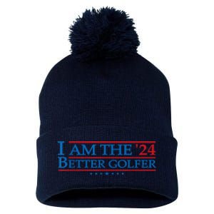 Golf Player Better Golfer 2024 Election Campaign Political Gift Pom Pom 12in Knit Beanie