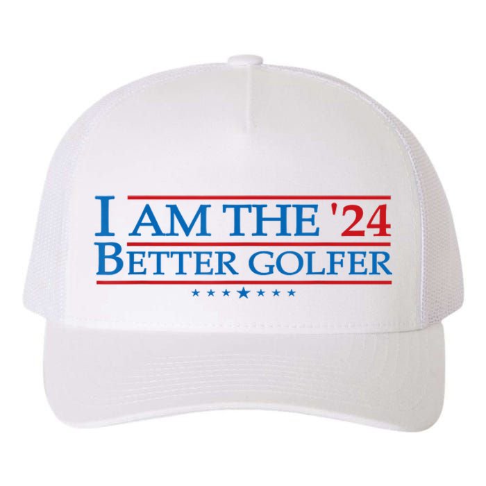 Golf Player Better Golfer 2024 Election Campaign Political Gift Yupoong Adult 5-Panel Trucker Hat