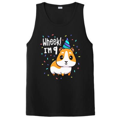 Guinea Pig Birthday Party Wheek 9 Year Old 9th Outfit PosiCharge Competitor Tank