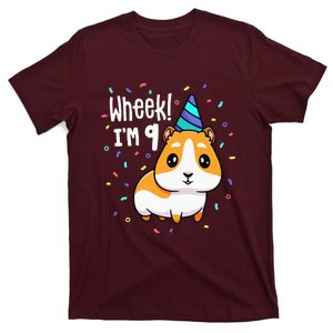 Guinea Pig Birthday Party Wheek 9 Year Old 9th Outfit T-Shirt