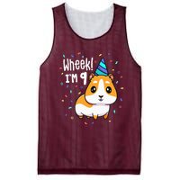 Guinea Pig Birthday Party Wheek 9 Year Old 9th Outfit Mesh Reversible Basketball Jersey Tank