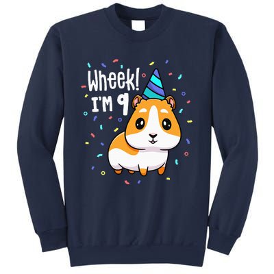 Guinea Pig Birthday Party Wheek 9 Year Old 9th Outfit Sweatshirt