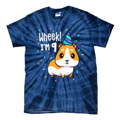 Guinea Pig Birthday Party Wheek 9 Year Old 9th Outfit Tie-Dye T-Shirt