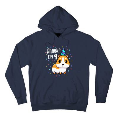 Guinea Pig Birthday Party Wheek 9 Year Old 9th Outfit Tall Hoodie