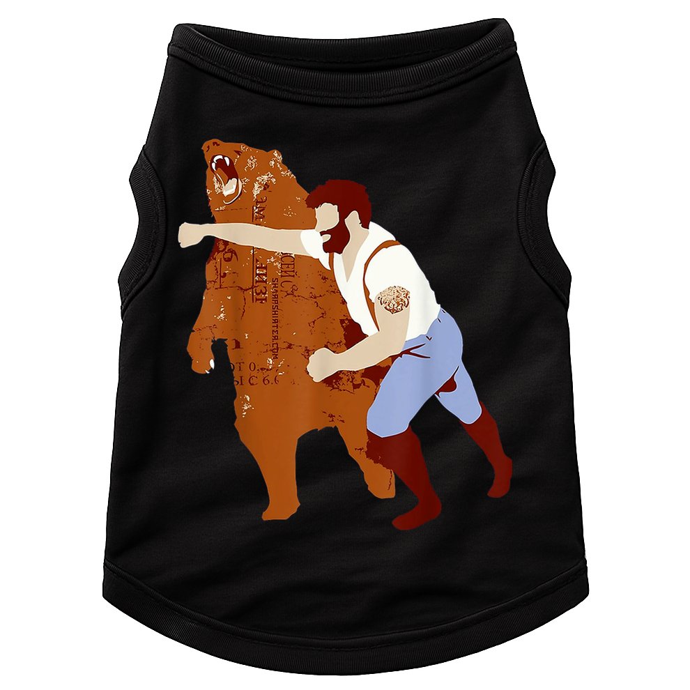 Guy Punching Bear Doggie Tank