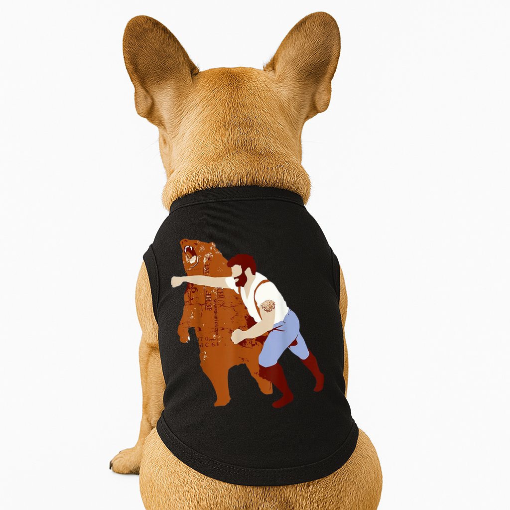 Guy Punching Bear Doggie Tank
