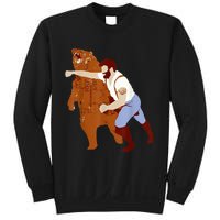 Guy Punching Bear Sweatshirt