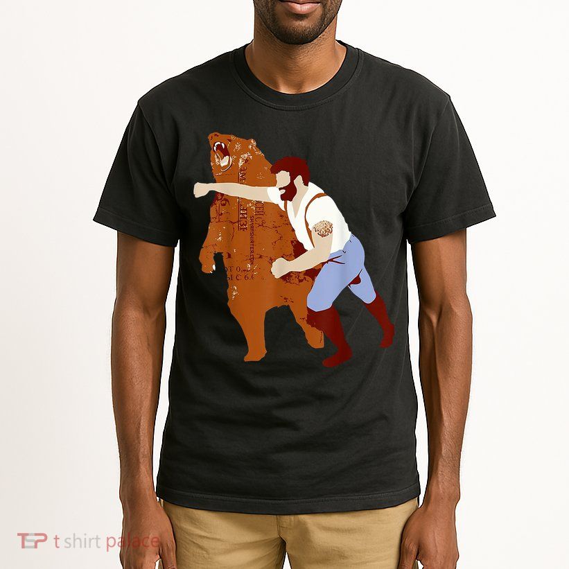 Guy Punching Bear Tall T-Shirt