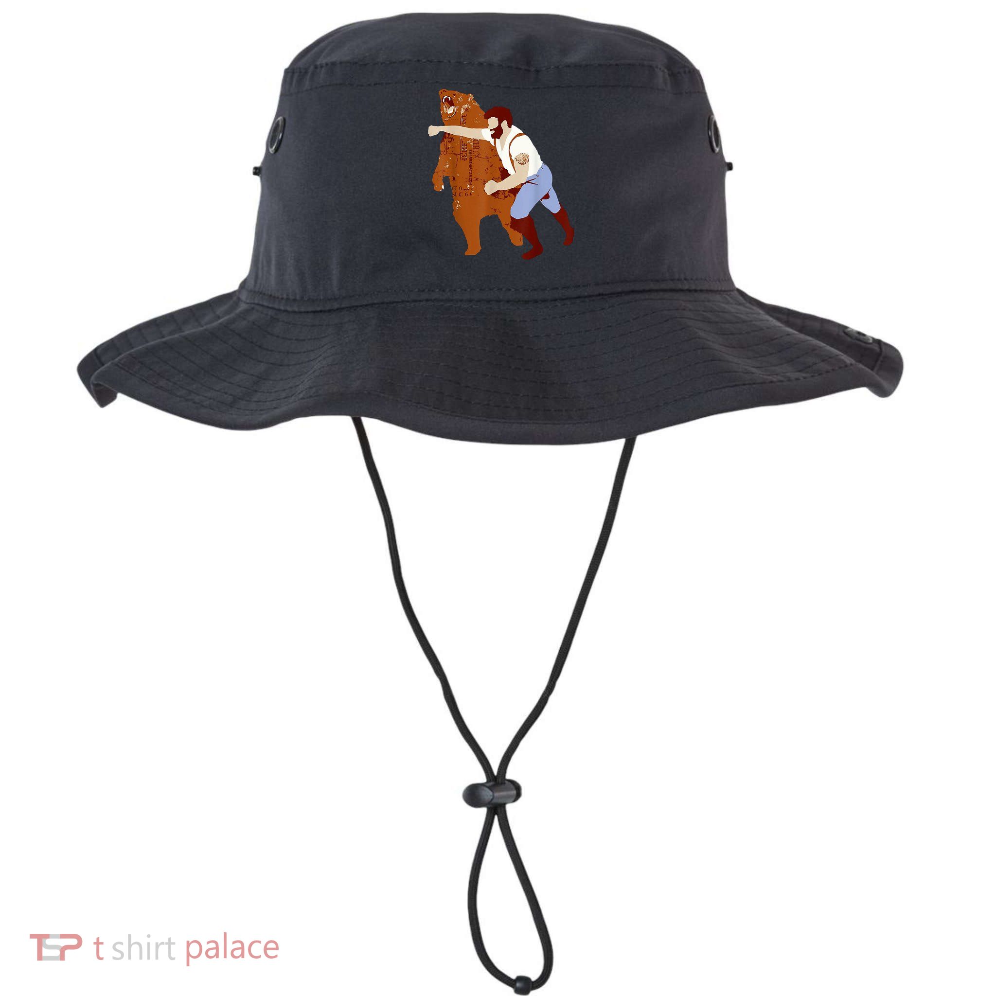 Guy Punching Bear Bucket Hat