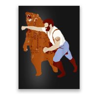 Guy Punching Bear Poster