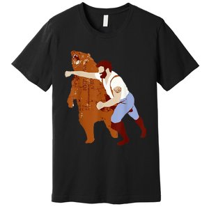 Guy Punching Bear Premium T-Shirt