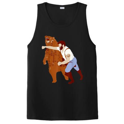 Guy Punching Bear PosiCharge Competitor Tank