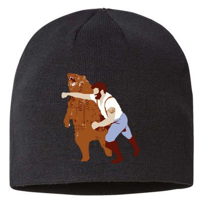 Guy Punching Bear Sustainable Beanie