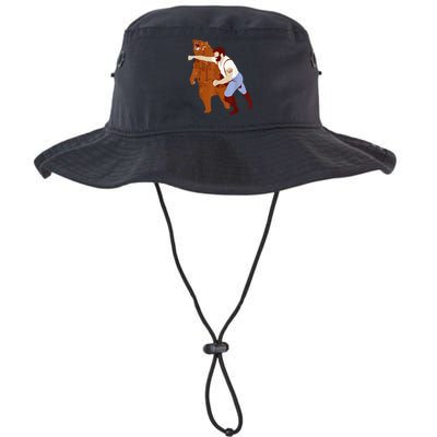 Guy Punching Bear Legacy Cool Fit Booney Bucket Hat