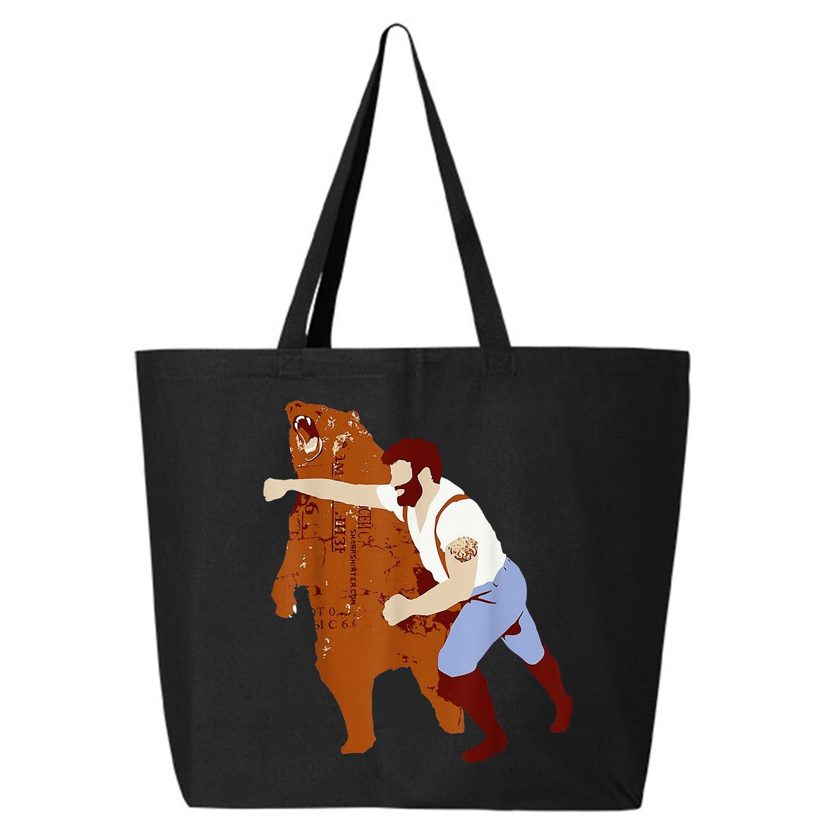 Guy Punching Bear 25L Jumbo Tote