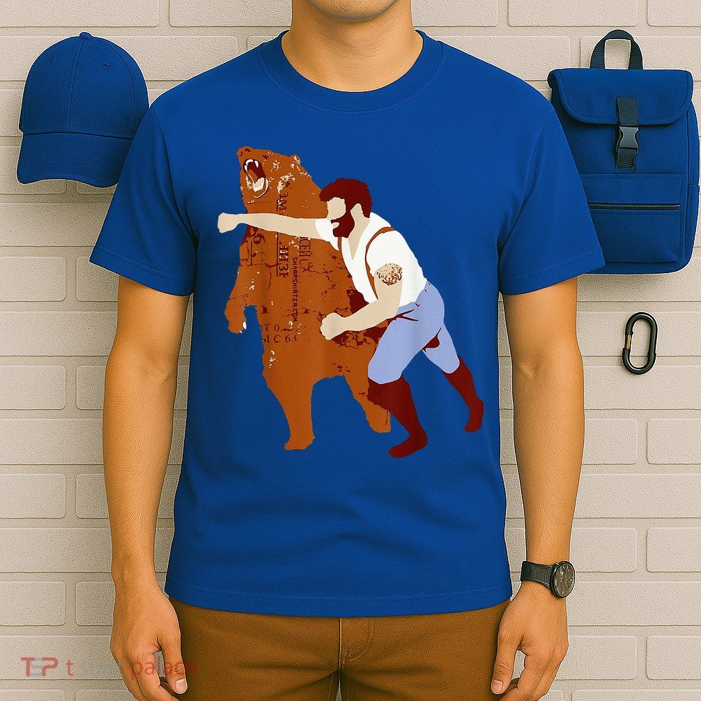 Guy Punching Bear T-Shirt