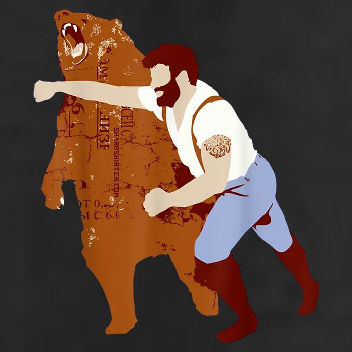 Guy Punching Bear Cool Comfort Performance Bucket Hat