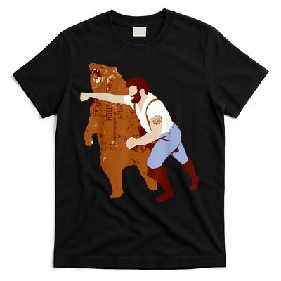 Guy Punching Bear T-Shirt