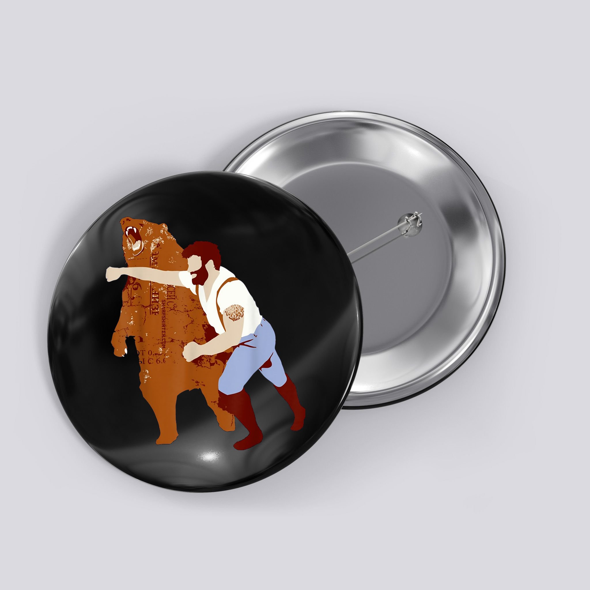 Guy Punching Bear Button