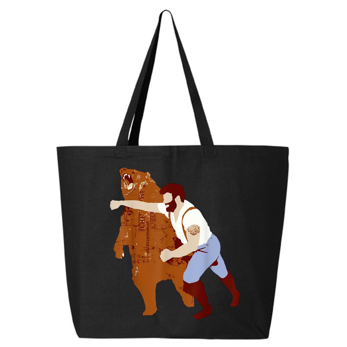 Guy Punching Bear 25L Jumbo Tote