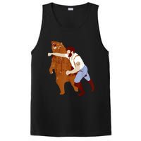 Guy Punching Bear PosiCharge Competitor Tank