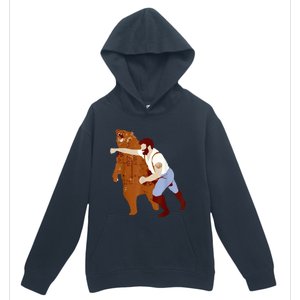 Guy Punching Bear Urban Pullover Hoodie