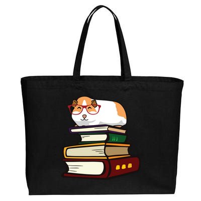 Guinea Pig Book Cotton Canvas Jumbo Tote