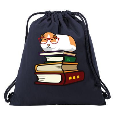 Guinea Pig Book Drawstring Bag