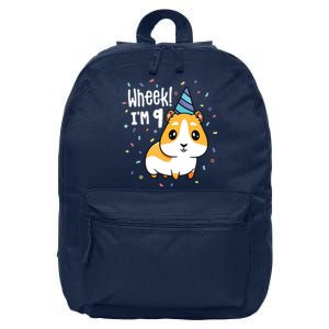 Guinea Pig Birthday Party Wheek Kids 9 Year Old 9th Outfit 16 in Basic Backpack