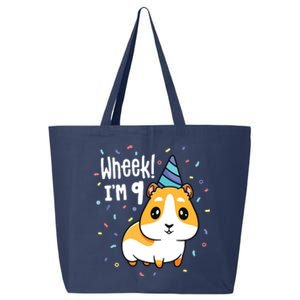 Guinea Pig Birthday Party Wheek Kids 9 Year Old 9th Outfit 25L Jumbo Tote