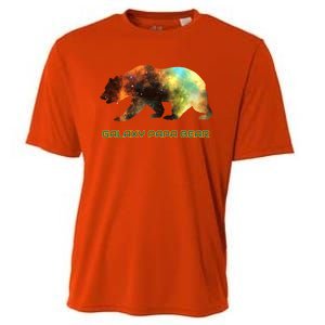 Galaxy Papa Bear Cool Impressive Birthday Gift Cooling Performance Crew T-Shirt