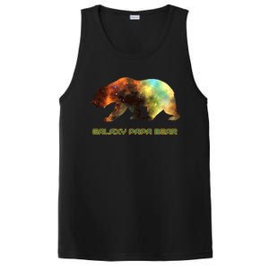 Galaxy Papa Bear Cool Impressive Birthday Gift PosiCharge Competitor Tank