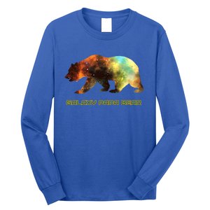 Galaxy Papa Bear Cool Impressive Birthday Gift Long Sleeve Shirt