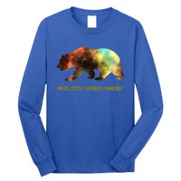 Galaxy Papa Bear Cool Impressive Birthday Gift Long Sleeve Shirt