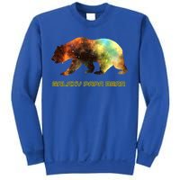 Galaxy Papa Bear Cool Impressive Birthday Gift Sweatshirt