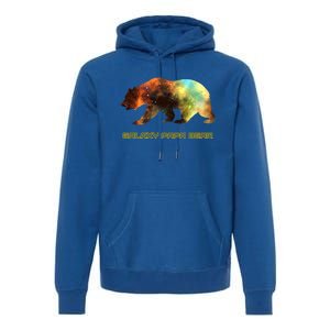 Galaxy Papa Bear Cool Impressive Birthday Gift Premium Hoodie