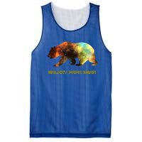 Galaxy Papa Bear Cool Impressive Birthday Gift Mesh Reversible Basketball Jersey Tank