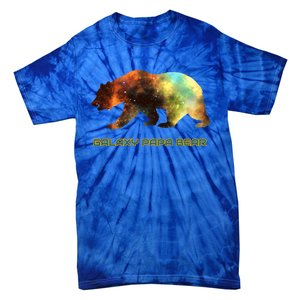 Galaxy Papa Bear Cool Impressive Birthday Gift Tie-Dye T-Shirt